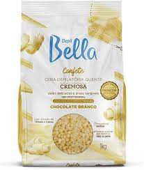 CERA CONFETE DEPIL BELLA- CHOCOLATE BRANCO 1kg