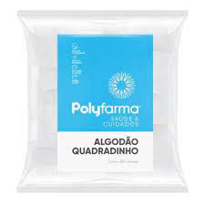 ALGODAO POLYFARMA QUADRADINHO - 250UNI