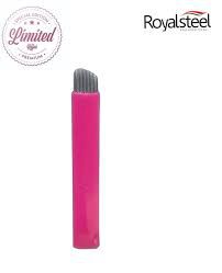 LAMINA ROYAL STEEL (Anvisa) - EDIÇÃO ESPECIAL 16 Pontas 0.18mm Pink
