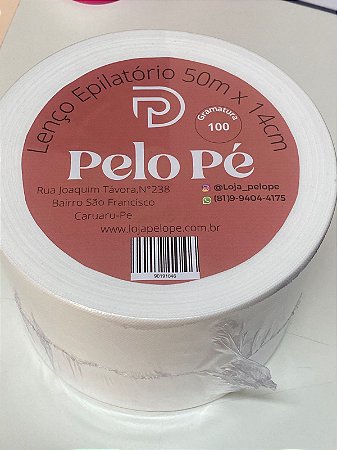ROLO DE TNT- LENÇO PARA DEPILAÇÃO 50m x 14cm
