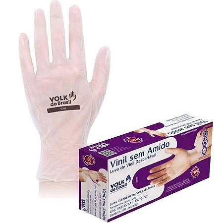 LUVA VINIL VOLK COM AMIDO- P