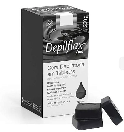 CERA QUENTE DEPILFLAX NEGRA 250G