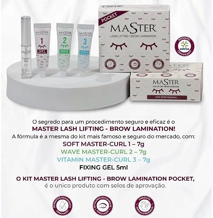 Kit Master Pocket para Lash Lifting e Brow Lamination