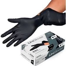 Luva de Procedimento Nitrilo Black Premium TAM M - Unigloves