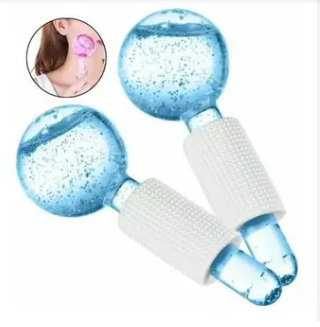 ESFERA GRANDE  AZUL COM GLITTER
