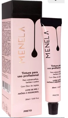 TINTURA PARA SOBRANCELHAS MENELA PRETO 20G