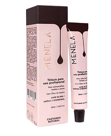 TINTURA PARA SOBRANCELHAS MENELA CASTANHO NATURAL 20G