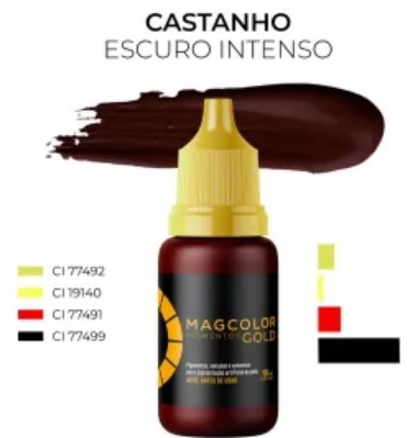 PIGMENTO MAG GOLD - CASTANHO ESCURO INTENSO 10ML