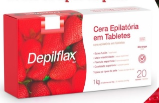 CERA QUENTE DEPILFLAX MORANGO 1KG