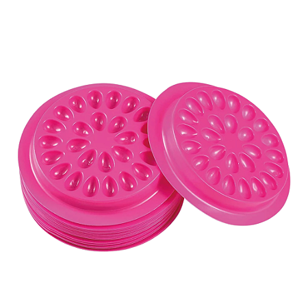 Paleta Flor Rosa Cola De Cilios (10 UN )