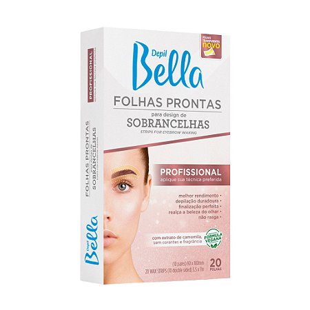 Folhas Depil Bella Design de Sobrancelhas 20 Folhas