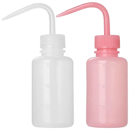 Pisseta Bico Curvo 150ml - Cores Variadas