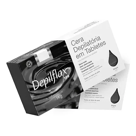 CERA QUENTE DEPILFLAX NEGRA 1KG