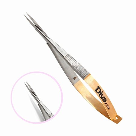 Tesoura Alicate Castroviejo com cabo flexivel e corte reto