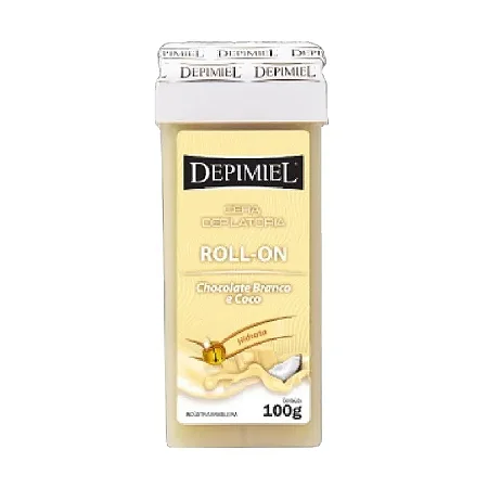 CERA ROLL-ON DEO CHOCOLATE BRANCO E COCO DEPIMIEL 100G