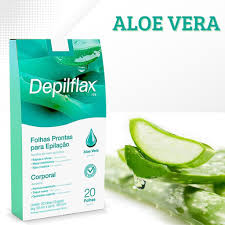 FOLHAS CORPORAIS DEPILFLAX ALOE E VERA - 20 UND