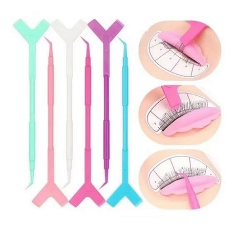 Palito Espátulas  Pente Para Lash Lifting Cílios 6 - Unid.