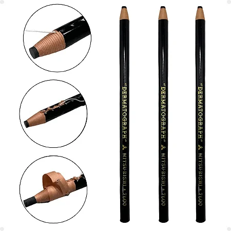KIT LÁPIS DERMATOGRÁFICO MITSUBISHI - 3-UN