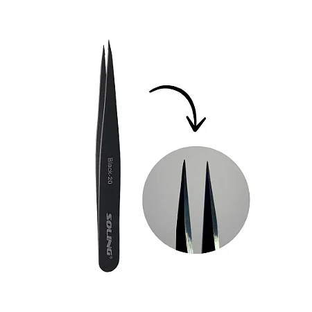 Pinça Soling Prestige Black 20 Blister