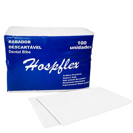Babador Odontológico com 100 unidades Hospflex