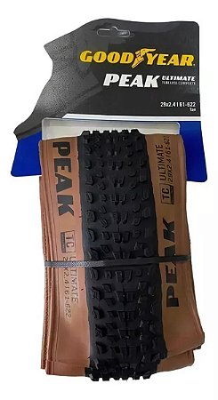 Pneu Goodyear Peak Ultimate 29x2.40 Tubeless Tc Bike Marrom