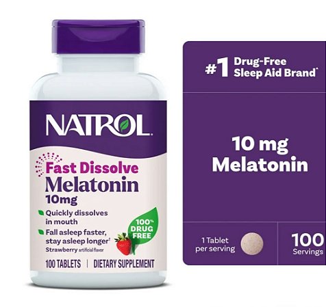 Melatonina 10mg - Natrol - Fast dissolve - 100 tablets