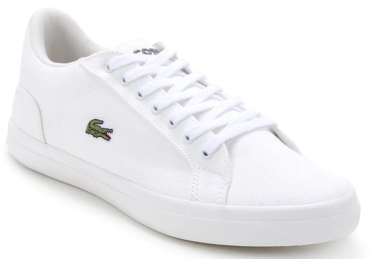 Sapato Casual Lacoste Masculino - Branco - Loja Kiefer