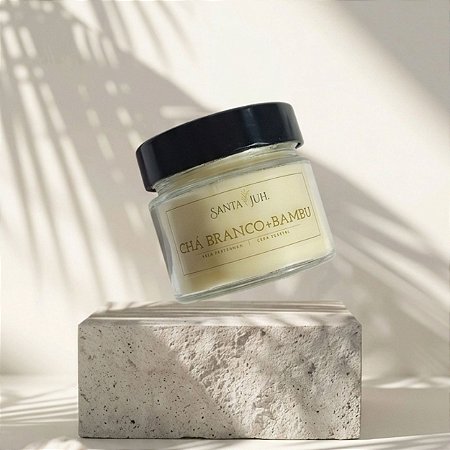 Vela Bambu e Chá Branco