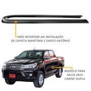 Protetor de Borda Toyota Hilux 2016 a 2021 Lateral Caçamba