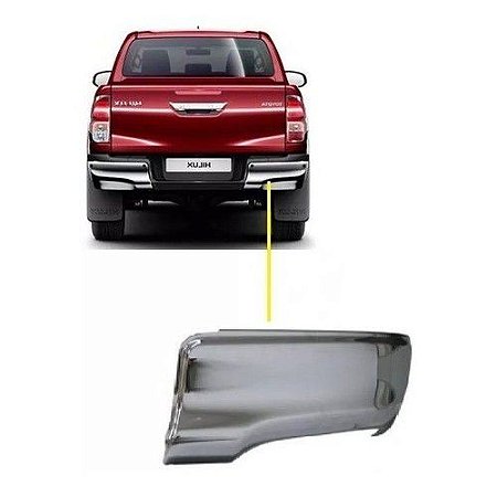 Ponteira do Parachoque traseiro Hilux 2016/2022 SRX SR