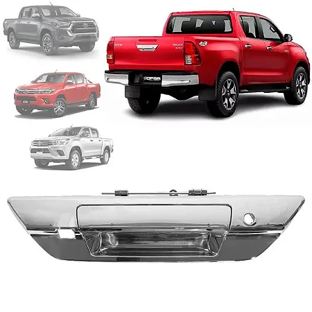 Maçaneta tampa traseira Hilux 2016/2024 cromada