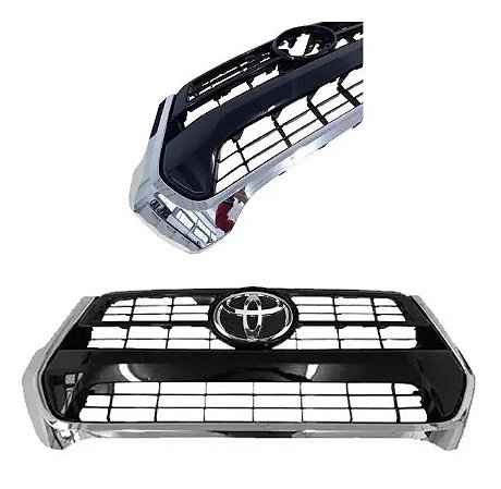 Grade cromada Hilux 2021/2025 Black Piano