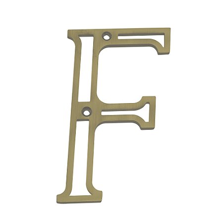 Letra Residencial - "F" - Oxidado - c/ 1 unidade