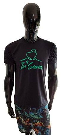 Camisa In' Sana Masculina Preta c/ Verde