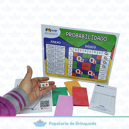 Jogo de Tabuleiro Probabilidado Probabilidade MMP Infantil - Papelaria ...