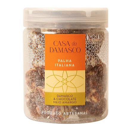 Palha Italiana com Damasco & Chocolate Meio Amargo