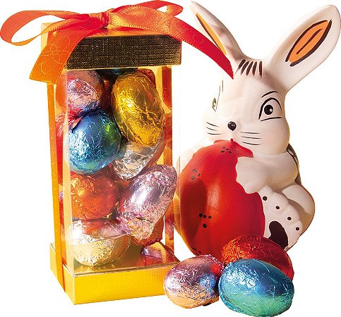 Mini-Ovinhos de Chocolate Ao Leite com pedacinhos de Damasco 200g