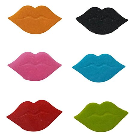 Kit 6 Marcadores de Copo em Silicone BOCA - A1255
