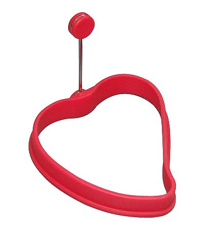 Modelador de silicone Ovo Panqueca de Coração 11cm