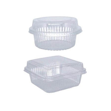 Kit de Embalagens Transparentes para Doces e Bolos 200 Peças