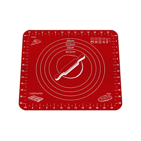 Tapete Forneável P/ Massa Pasta Chocolates 29cm Em Silicone