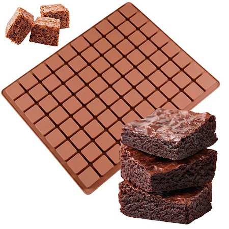 Forma Brownie/Trufa/Caramelo 3cm Em Silicone Antiaderente