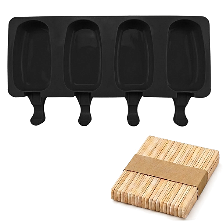 Forma Picolé/Sorvete Magnum Em Silicone 25cm Antiaderente