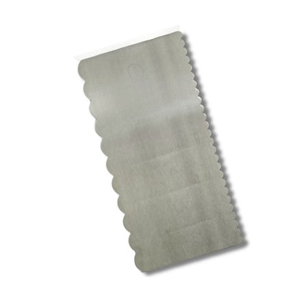 Espátula Confeiteiro Alisador Modela Bolo 10 Aço Inox Cor Branco