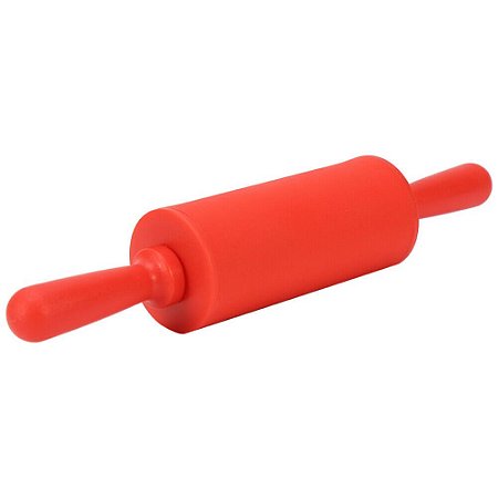 Rolo Abridor de Massa Pizza 22 cm Em Silicone Antiaderente