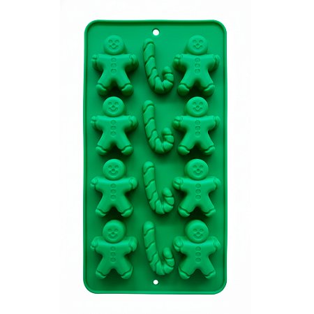 Forma de Silicone Natalina Boneco de Gingerbreade Bengala