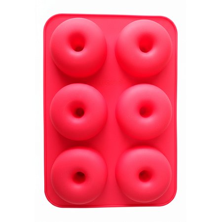 Forma Silicone Donuts Mini Pundins Rosquinha 6 Cavidades