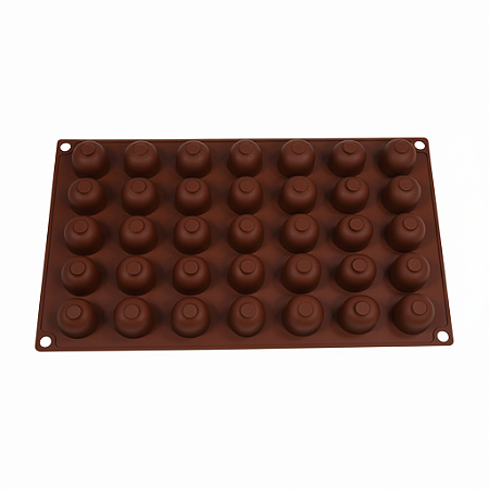 Forma Formato Cereja Antiaderentes Silicone Chocolate Confeitaria