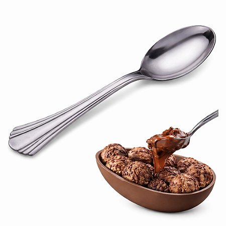 Frete Grátis Colher Descartável 14cm para Ovo de Páscoa 10 unidades - UDlândia
