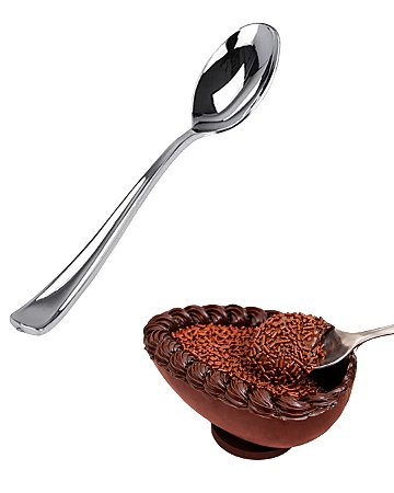 Kit 100 Colheres Descartáveis 17cm para Ovos de Páscoa Gourmet - UDlândia